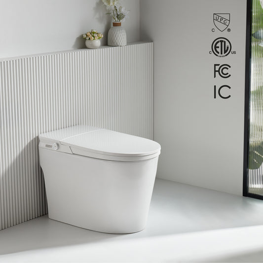 FORNO ACQUA Smart Toilet - Premium A	 Auto Seat/Lid, AcquaSMART Dual Flush, Foot Sensor