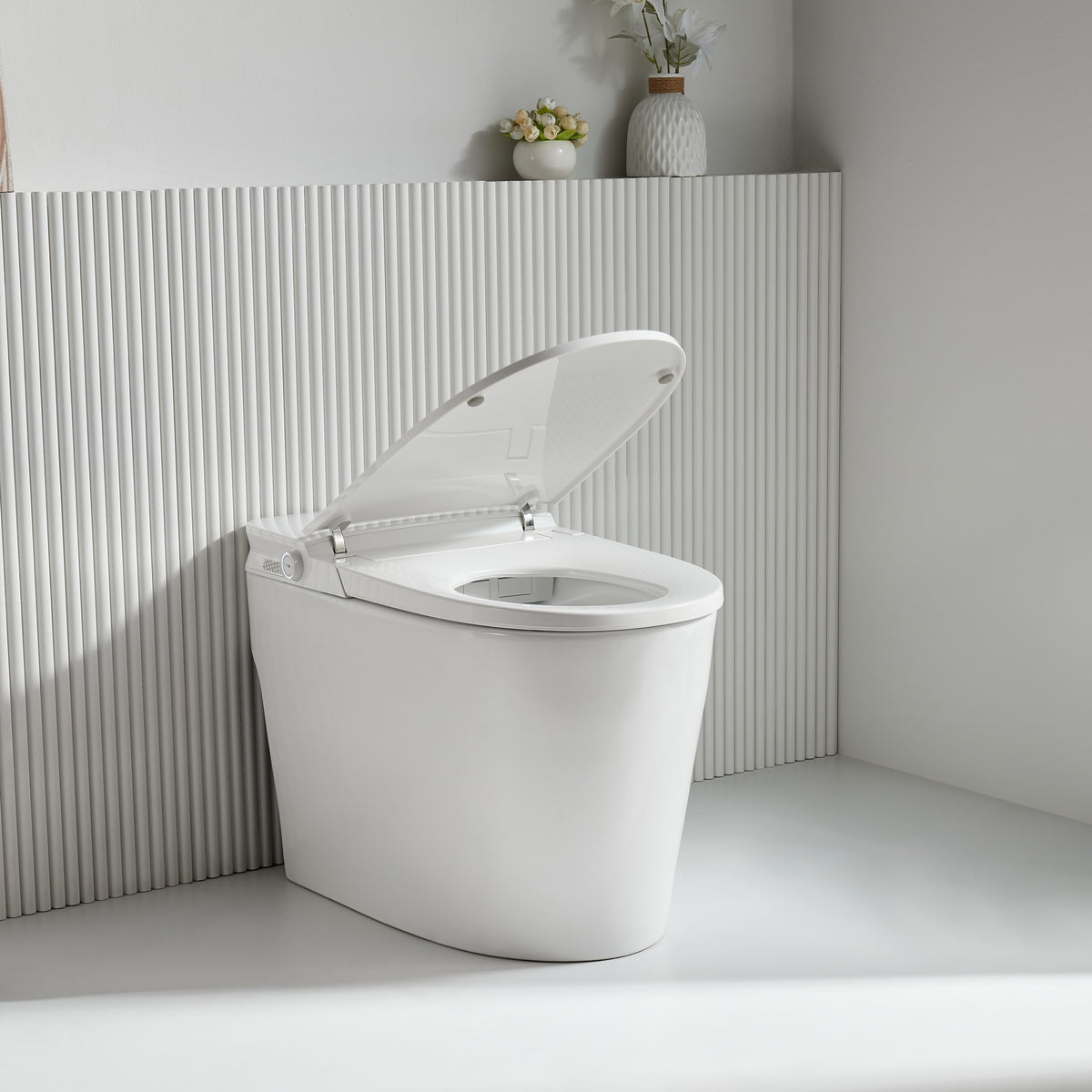 FORNO ACQUA Smart Toilet -Premium B	Auto Seat/Lid, Heated Seat AcquaSMART Dual Flush Foot Sensor