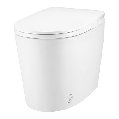 FORNO ACQUA Smart Toilet - Standard Simple Walk-Away AcquaSMART Dual Flush Ideal for Powder Rooms